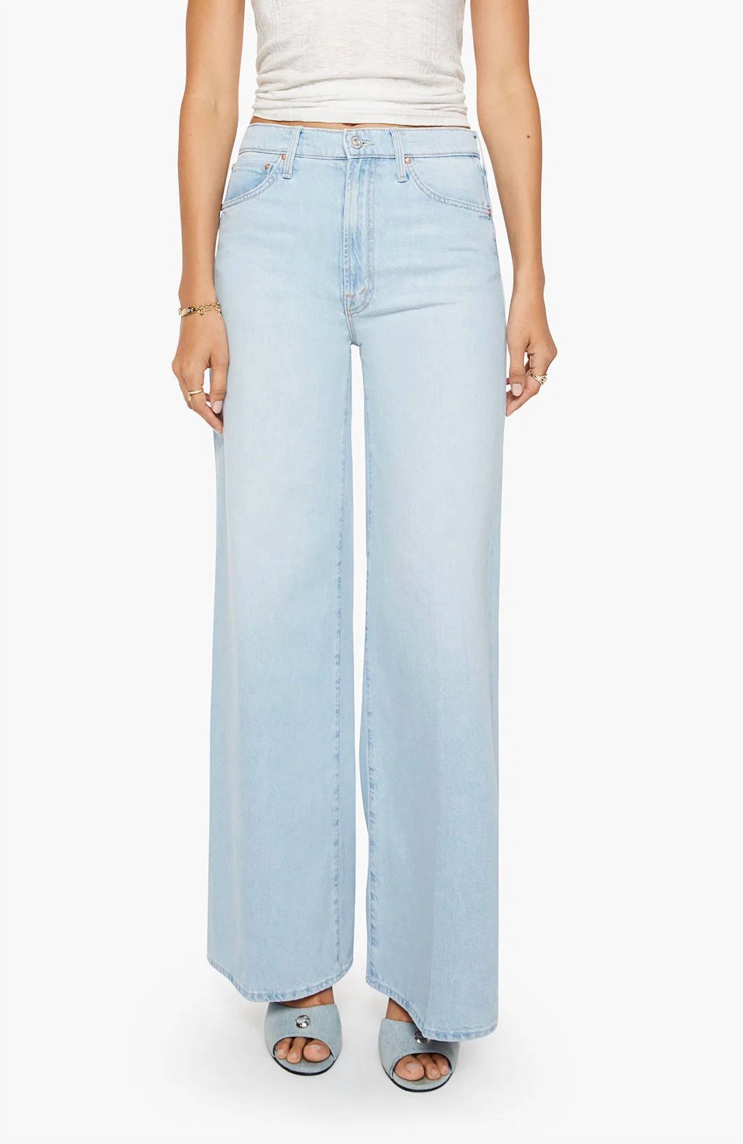 New Mother Ditcher Roller Zip Skimp Jeans In Shaken Not Stirred